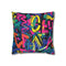 Neon Graffiti Urban Pillow Case