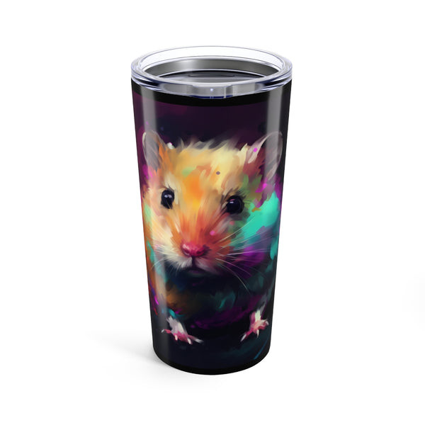 Neon Hamster Watercolor Drinking Bottle