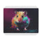 Neon Hamster Watercolor Mouse Pad