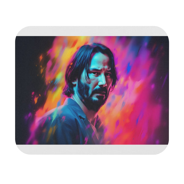 Neon Keanu Reeves Watercolor Mousepad