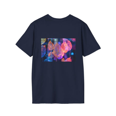 Neon Leaves Dreamscape T-shirt Design