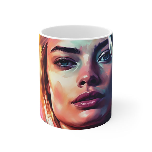 "Neon Margot Watercolor Coffee Mug"