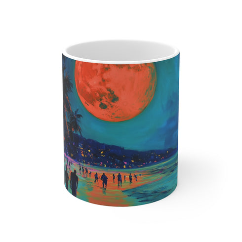 "Neon Moon Beach Party Mug"