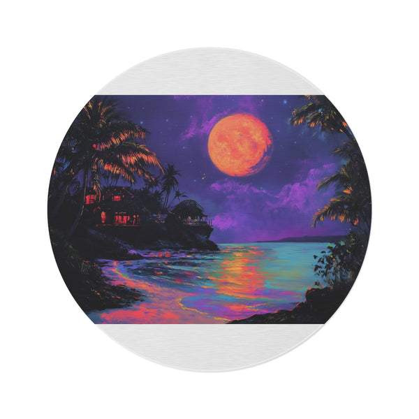 "Neon Moon Beach Party Rug"