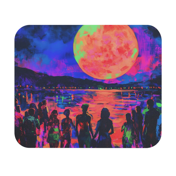 Neon Moon Festival Mouse Pad