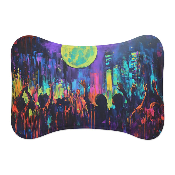 Neon Moon Festival Pet Mat