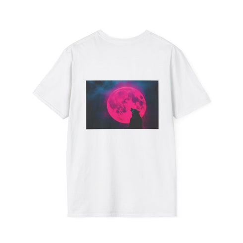 Neon Moon Wolf Howling T-Shirt