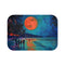 "Neon Night Beach Moon Mat"