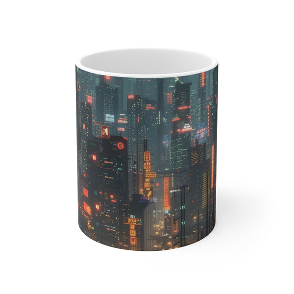 "Neon Noir Cyber Mug"