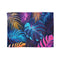 "Neon Paradise Bed Cover: Tropical Dreamscape"