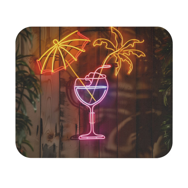 Neon Paradise Cocktail Mouse Pad