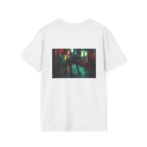 Neon Robot Dog T-Shirt Design