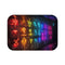 Neon Rune Graffiti Bath Mat