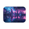 "Neon Skyline Space Lake Bath Mat"