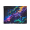 "Neon Space Galaxy Bed Cover: Transform Your Bedroom"