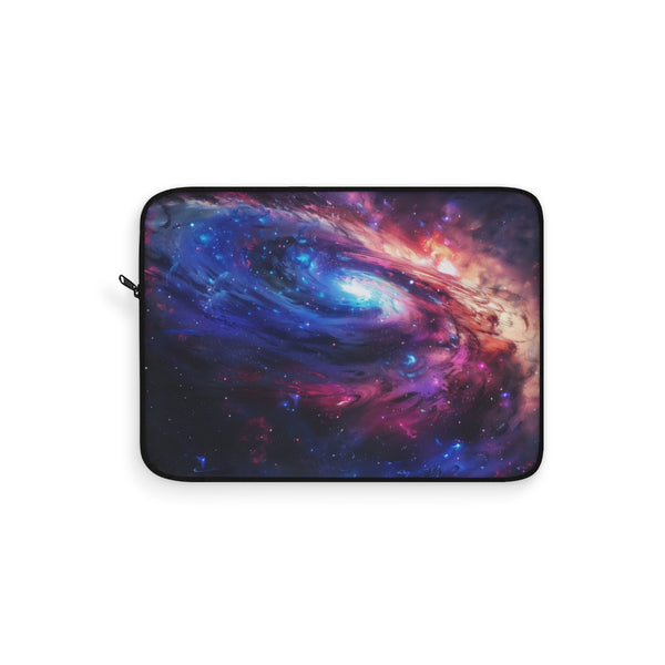 "Neon Space Galaxy Laptop Sleeve"