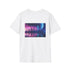 Neon Space Skyline Reflection T-Shirt