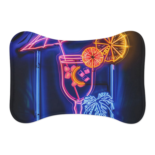 "Neon Tiki Time Pet Mat"