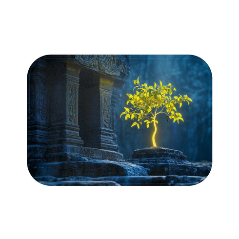 Neon Tree Bath Mat Design