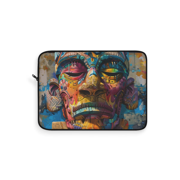 "Neon Tribe Mask Laptop Sleeve"
