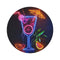 "Neon Tropic Cocktail Round Rug"