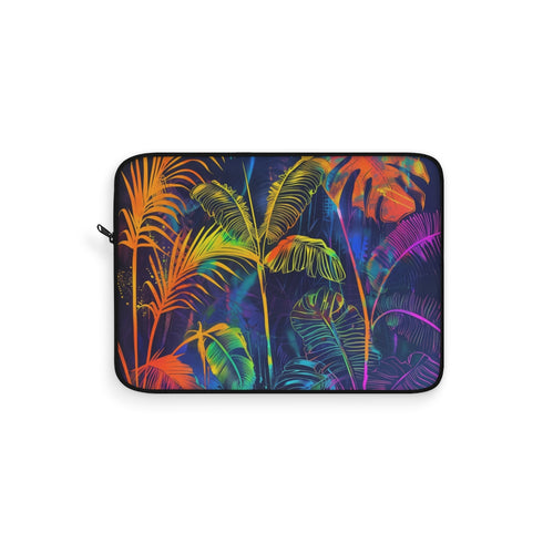 "Neon Tropical Paradise Laptop Sleeve"