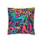 "Neon Urban Graffiti Pillowcase: Street Style Chic"