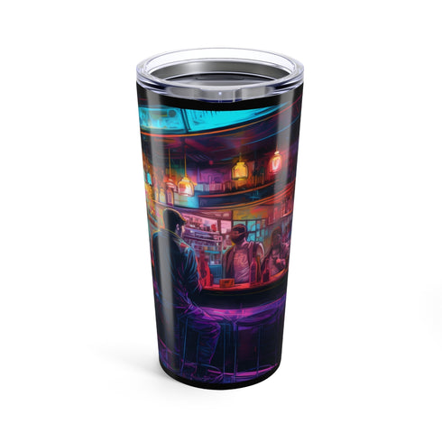 Neon Watercolor Bar Bottle