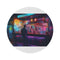 Neon Watercolor Bar Rug: Vibrant & Chic Décor