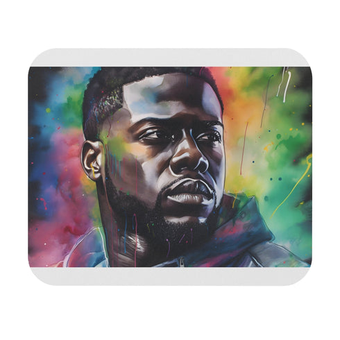 Neon Watercolor Kevin Hart Mousepad
