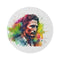 Neon Watercolor McConaughey Round Rug
