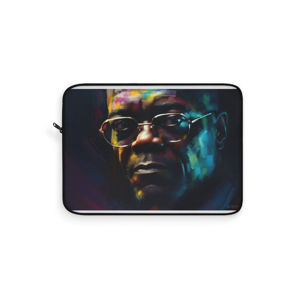 "Neon Watercolor Samuel L. Jackson Laptop Sleeve"