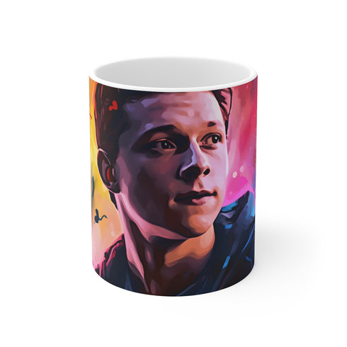"Neon Watercolor Tom Holland Mug"