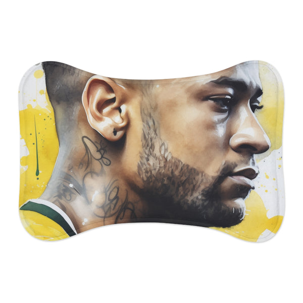 Neymar Brazil Watercolor Pet Mat