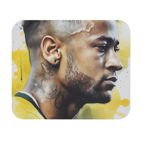 Neymar Watercolor Football Mouse Pad