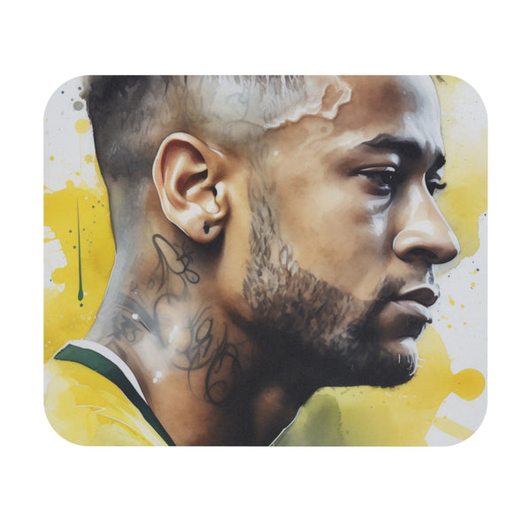 Neymar Watercolor Football Mouse Pad