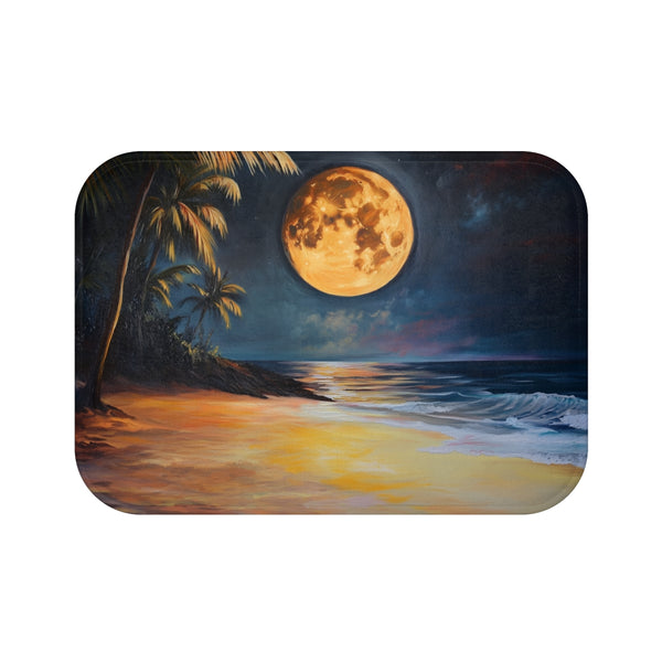 "Night Beach Full Moon Mat"