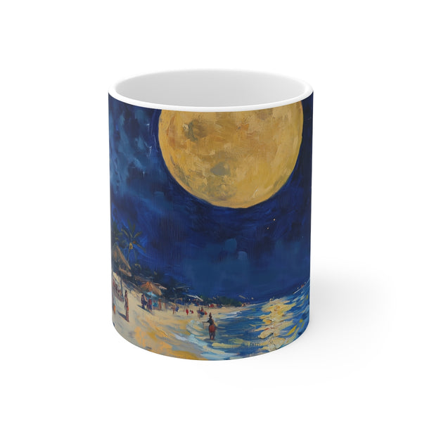 "Night Sky Beach Mug"