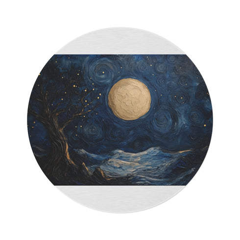 "Night Sky Dream Round Rug"