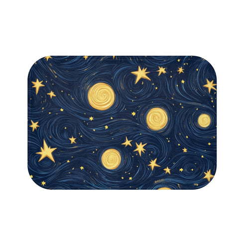 Night Sky Seamless Bath Mat