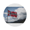 "Nordic Pride Round Rug: Norway"