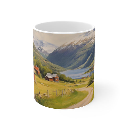 "Nordic Serenity Coffee Mug"