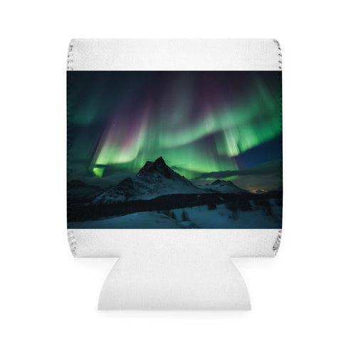 Northern Lights Can Cooler Sleeve: Aurora Borealis Insulated Holder