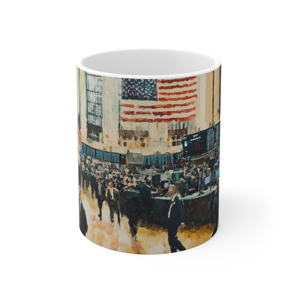 "NY Stock Exchange Art Mug"