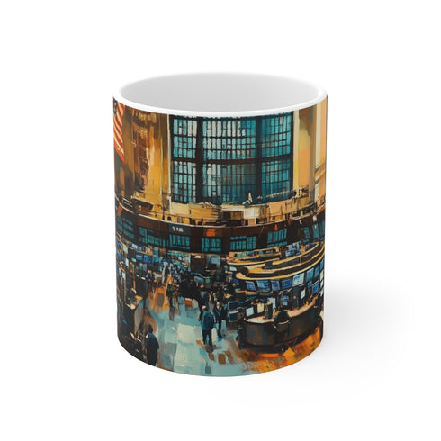 "NY Stock Exchange Trading Mug"