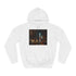 Nyc Night Graphic Unisex College Hoodie - Arctic White Front