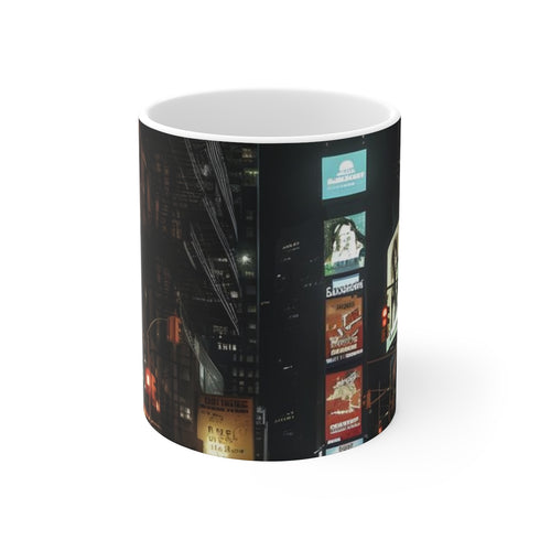 "NYC Night Skyline Coffee Mug"