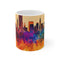 "NYC Skyline Coffee Mug: Urban Charm at Sunrise"