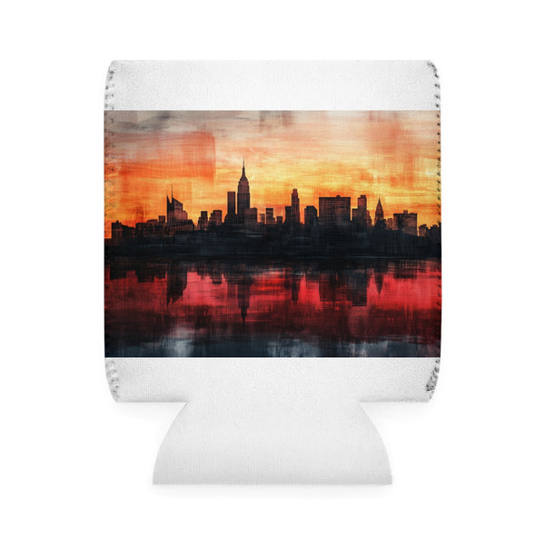 NYC Skyline Sunset Can Cooler