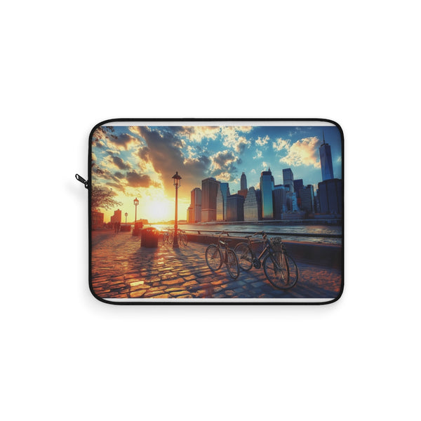 "NYC Skyline Sunset Laptop Sleeve"
